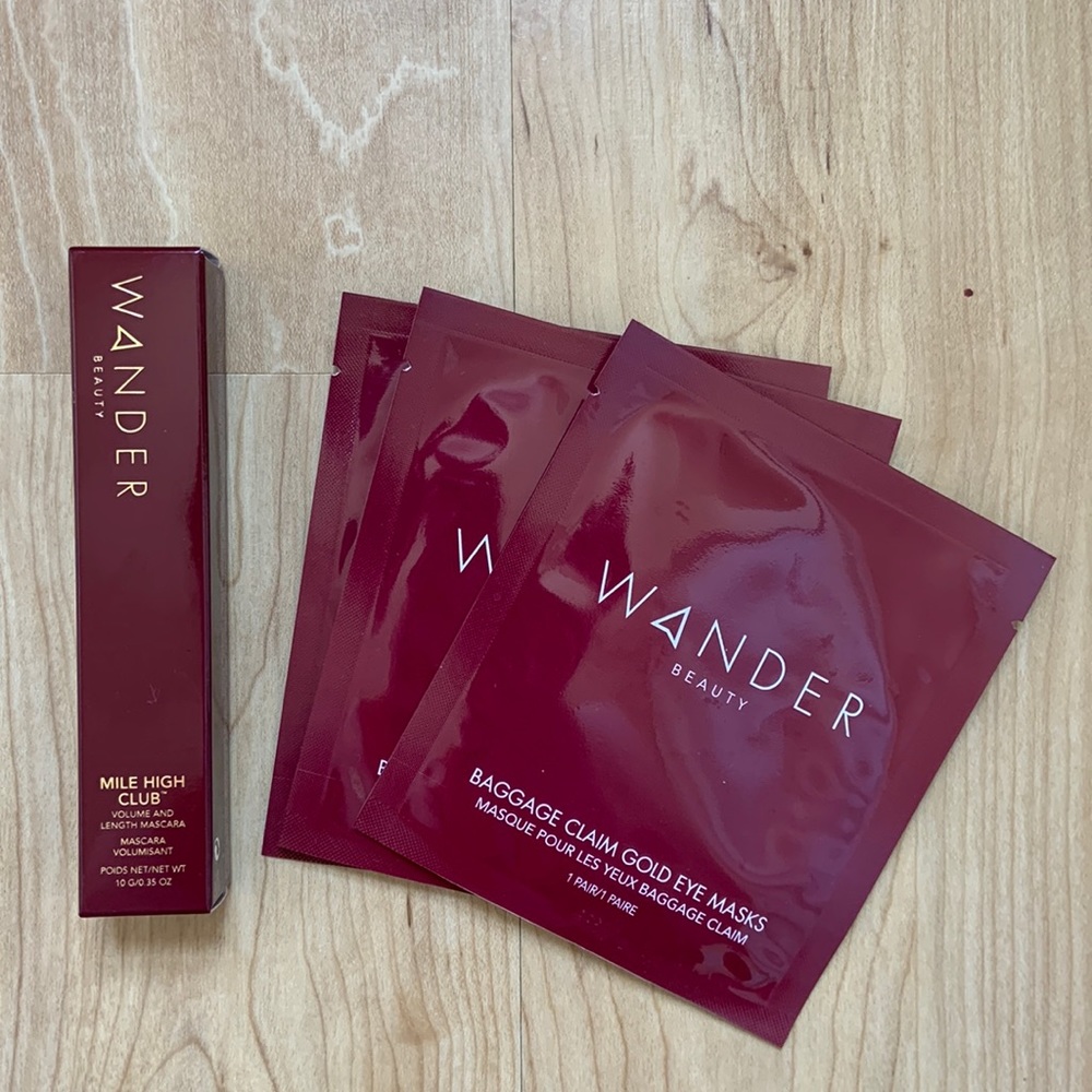 Wander mile high mascara and eye masks